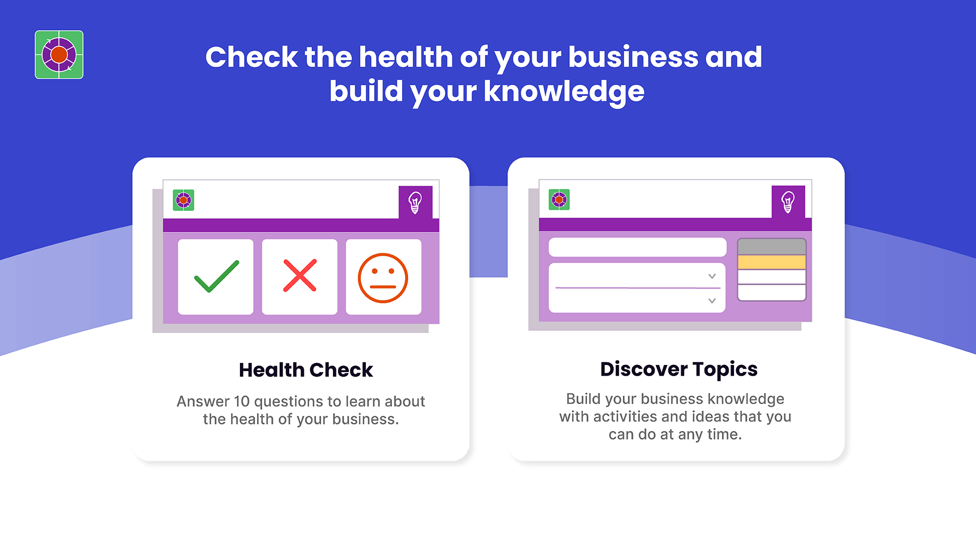 Check the health of your business and build your knowledge